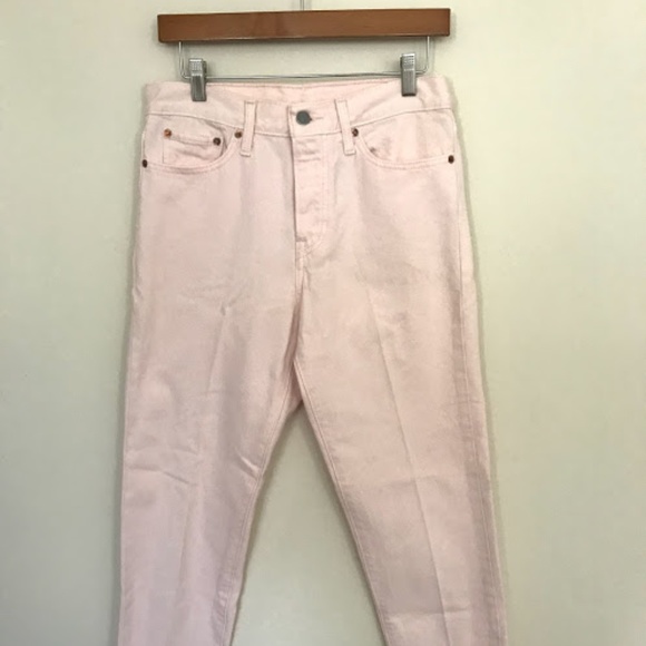 pink levi jeans